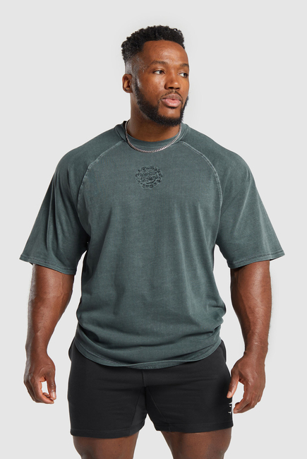 Premium Legacy T-Shirt:Cargo Teal/ Pigment Dye:XS