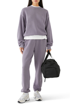 Everywear Relaxed Sweatshirt:Fog Purple/ Pigment Garment Dye:XS