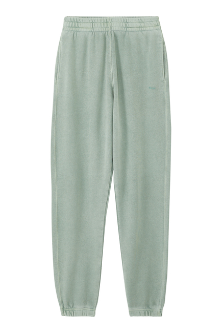 Everywear Relaxed Sweatpants:Dollar Green/ Pigment Garment Dye:XS