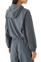Everywear Cropped Lightweight Jacket:Slate Teal:XS