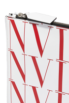 حقيبة فالنتينو غارافاني جلد بنقشة تايمز بشعار VLTN