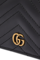 محفظة مارمونت جلد بتصميم مبطن وشعار GG