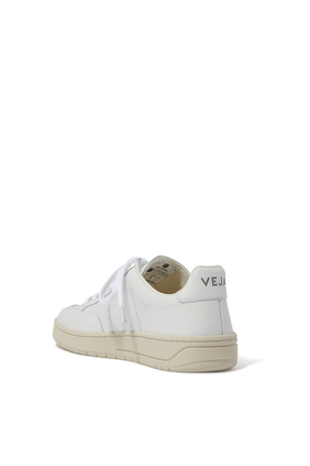 V-12 SOLID LOW TOP SNEAKER:White :38