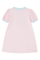 فستان بطبعات قلب قطن للأطفال