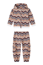 Kids Zigzag Print Tracksuit