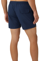 Solid Drawstring Swim Shorts