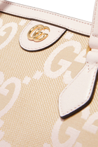 حقيبة يد أوفيديا متوسطة بنقشة شعار GG بحجم كبير