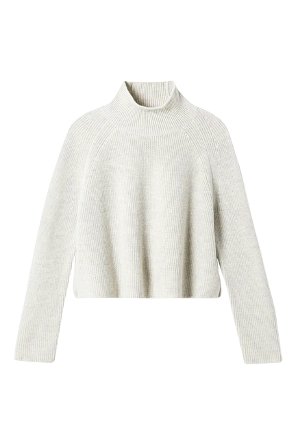 Organic Cotton Chenille Turtleneck Top