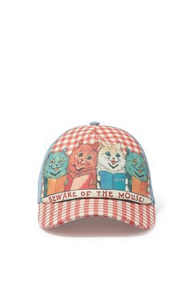 قبعة للأطفال بطبعة قطط