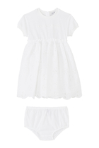 Kids Flare Ruffle Lace Dress