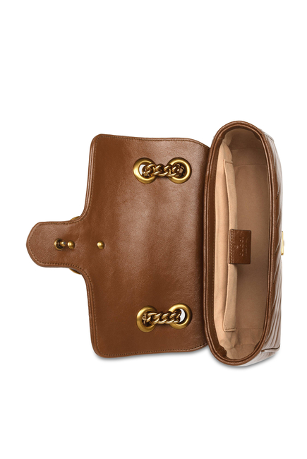 حقيبة كتف مارمونت ميني بتصميم مبطن وشعار GG
