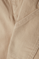 Kids Panel-Detail Cotton Denim Jeans