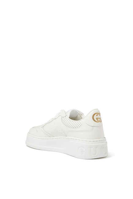 GG Embossed Leather Sneakers