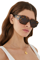 نظارة شمسية كاثي بإطار مربع بلاستيك حيوي