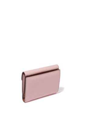 محفظة صغيرة تابي جلد مقسمة بألوان