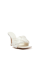 Lido Intrecciato 90 Leather Mules