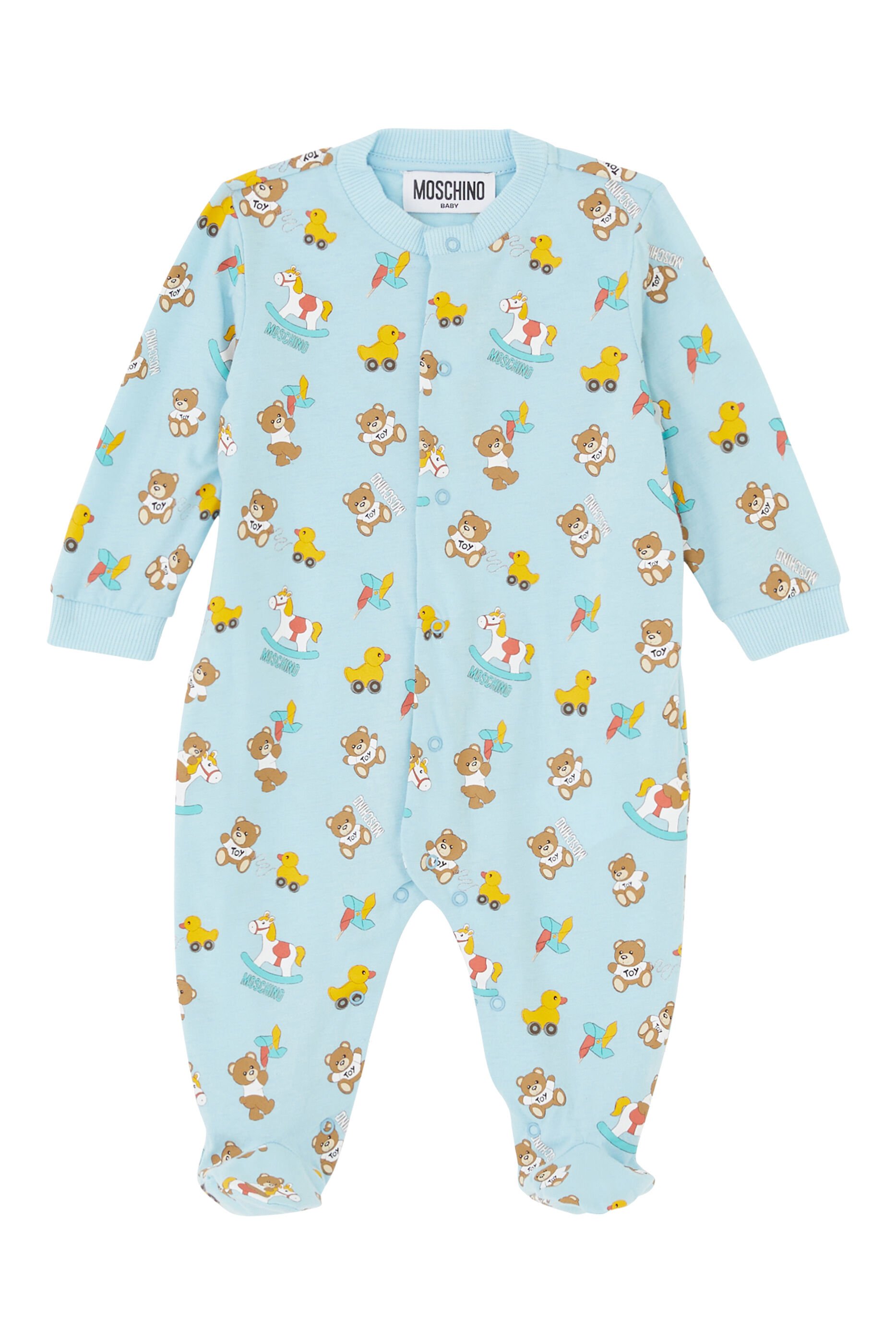 Romper MOSCHINO BABY Kids color Yellow