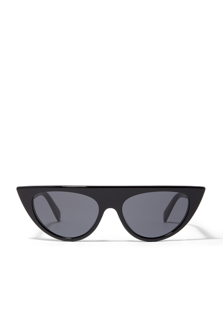 نظارات شمسية أحادية اللون بتصميم عين القطة