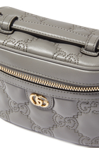 حقيبة صغيرة جلد مبطن بشعار GG