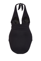 لباس سباحة غرازييلا قطعة واحدة بتصميم ملفوف ورباط حول الرقبة