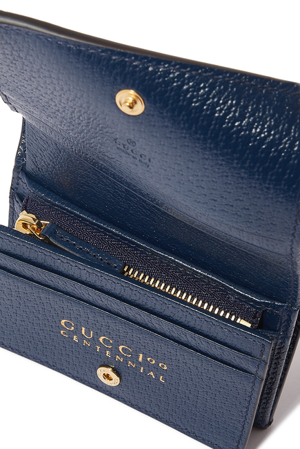 محفظة بفتحات للبطاقات جاكار من مجموعة Gucci 100