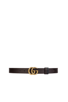 حزام بوجهين وإبزيم على شكل حرفي G