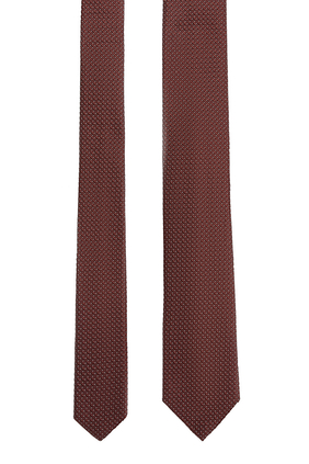 ربطة عنق بنقشة صغيرة حرير جاكار