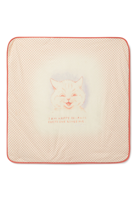 بطانية بطبعة قطة