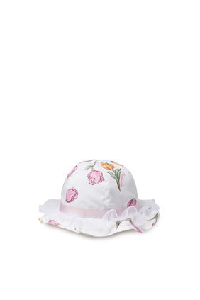 قبعة باكيت للأطفال بطبعات توليب
