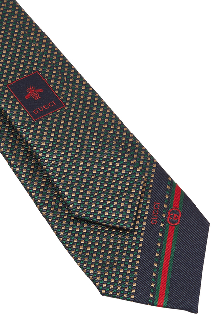 ربطة عنق حرير بشعار&nbsp;