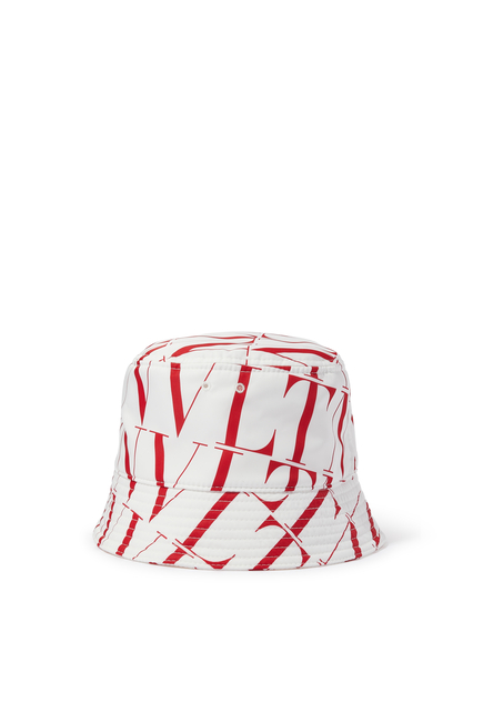 قبعة باكيت بنقشة تايمز بشعار VLTN