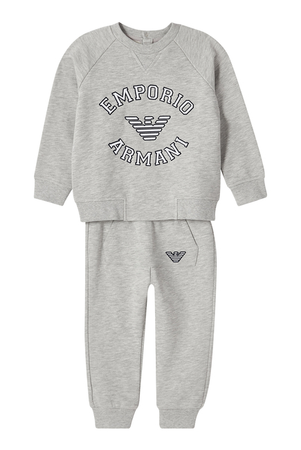 Kids Logo Cotton Blend Tracksuit