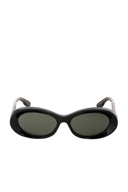 نظارة شمسية بإطار بيضاوي