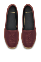 حذاء إسبادريل جلد بشعار الماركة
