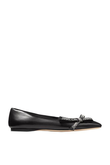 Veda Leather Ballerina Flats