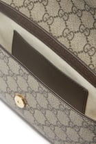 حقيبة أوفيديا صغيرة قماش قنب سوبريم بنقشة حرفي شعار الماركة