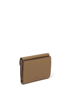 محفظة صغيرة تابي جلد مقسمة بألوان
