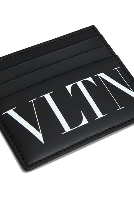 حافظة بطاقات فالنتينو غارافاني جلد بشعار VLTN