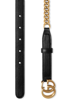 حزام مارمونت بحلية حرفي شعار الماركة وسلسلة
