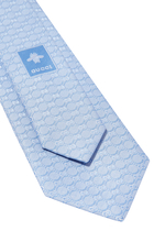 ربطة عنق حرير بنقشة شعار GG جاكار