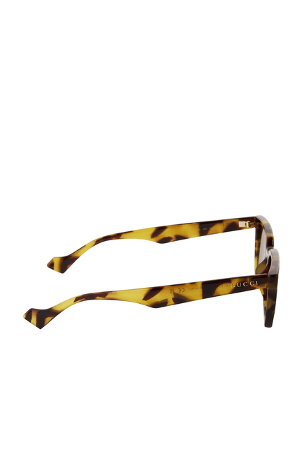 نظارة شمسية بإطار بتصميم عين قطة