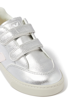 Kids V-12 Chromefree Leather Sneakers