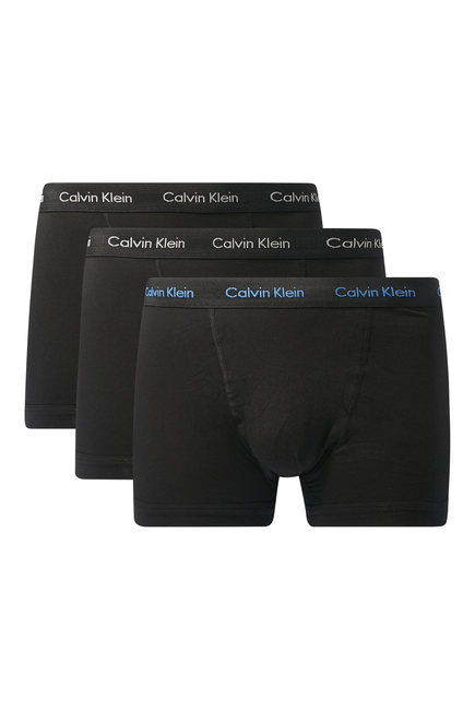 Stretch Cotton Trunks, Pack of 3