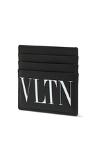 حافظة بطاقات فالنتينو غارافاني جلد بشعار VLTN