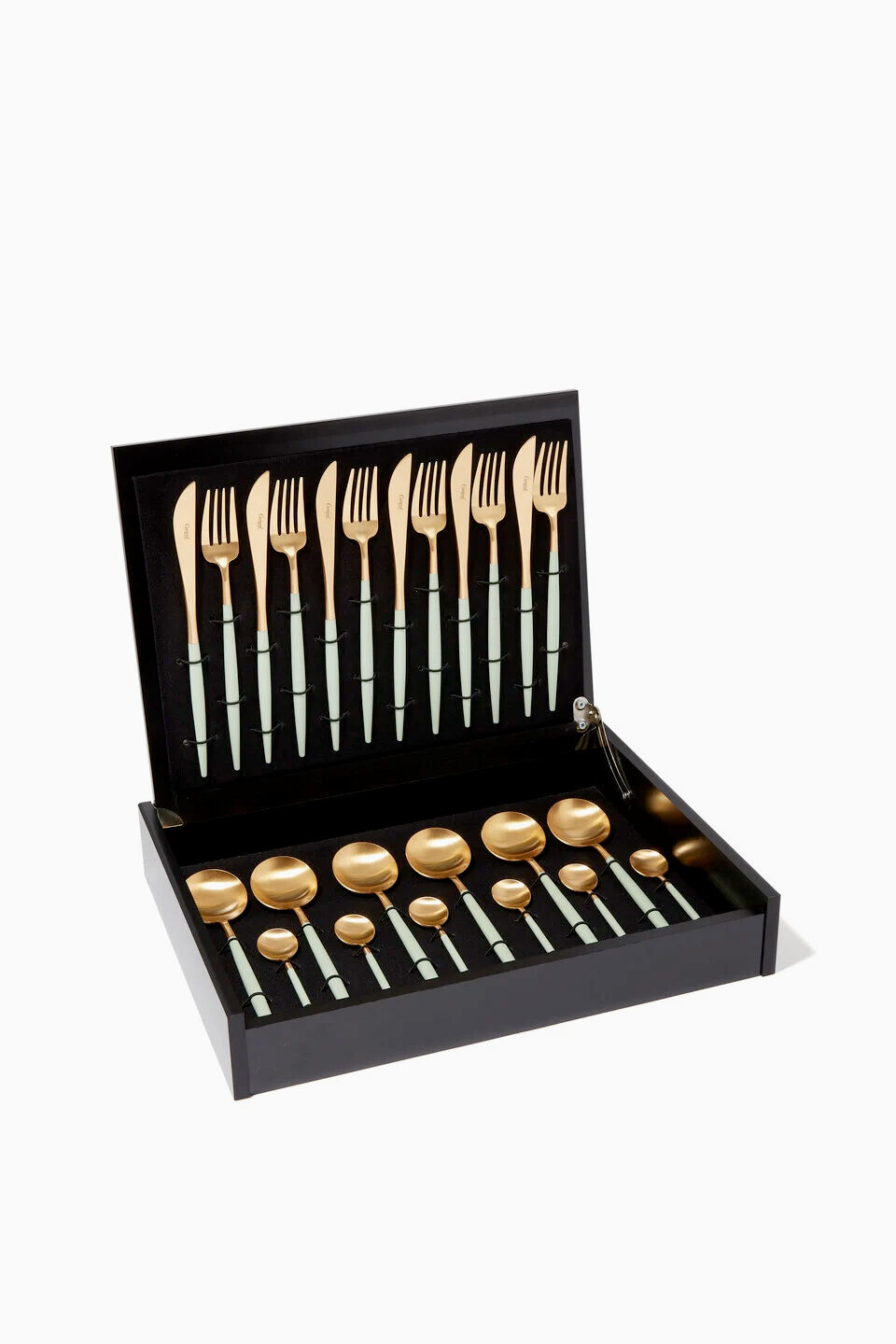  طقم أدوات مائدة جوا أخضر فاتح، 24 قطعة