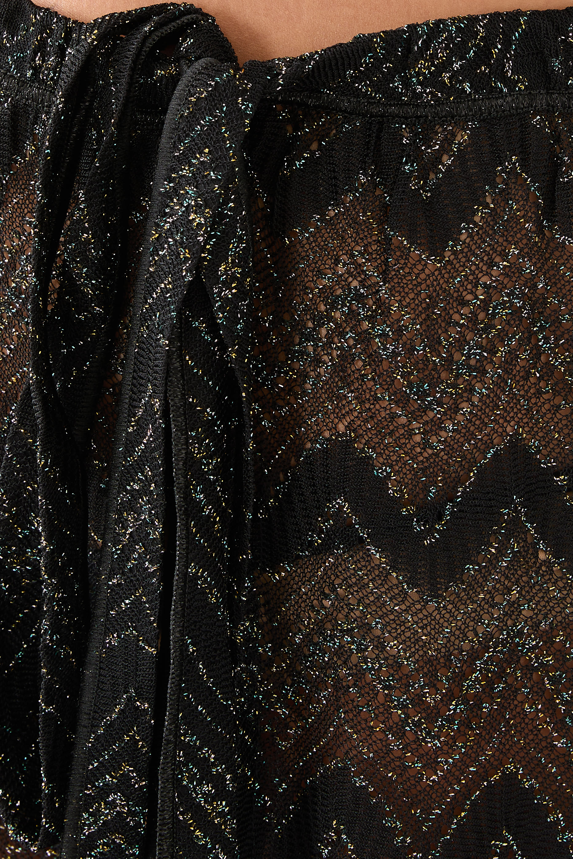 تنورة قصيرة ماري دانتيل برباط بنقشة متعرجة راشيل