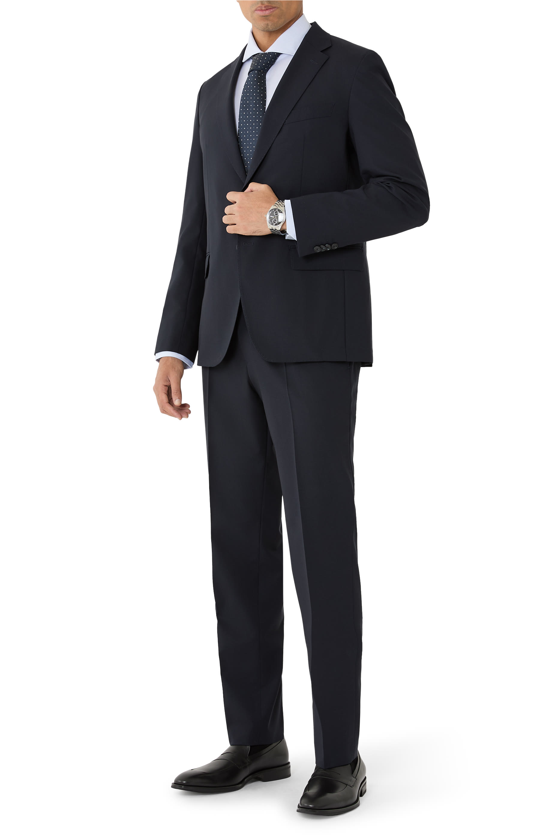 ربطة عنق بشعار B صغير مزدوج