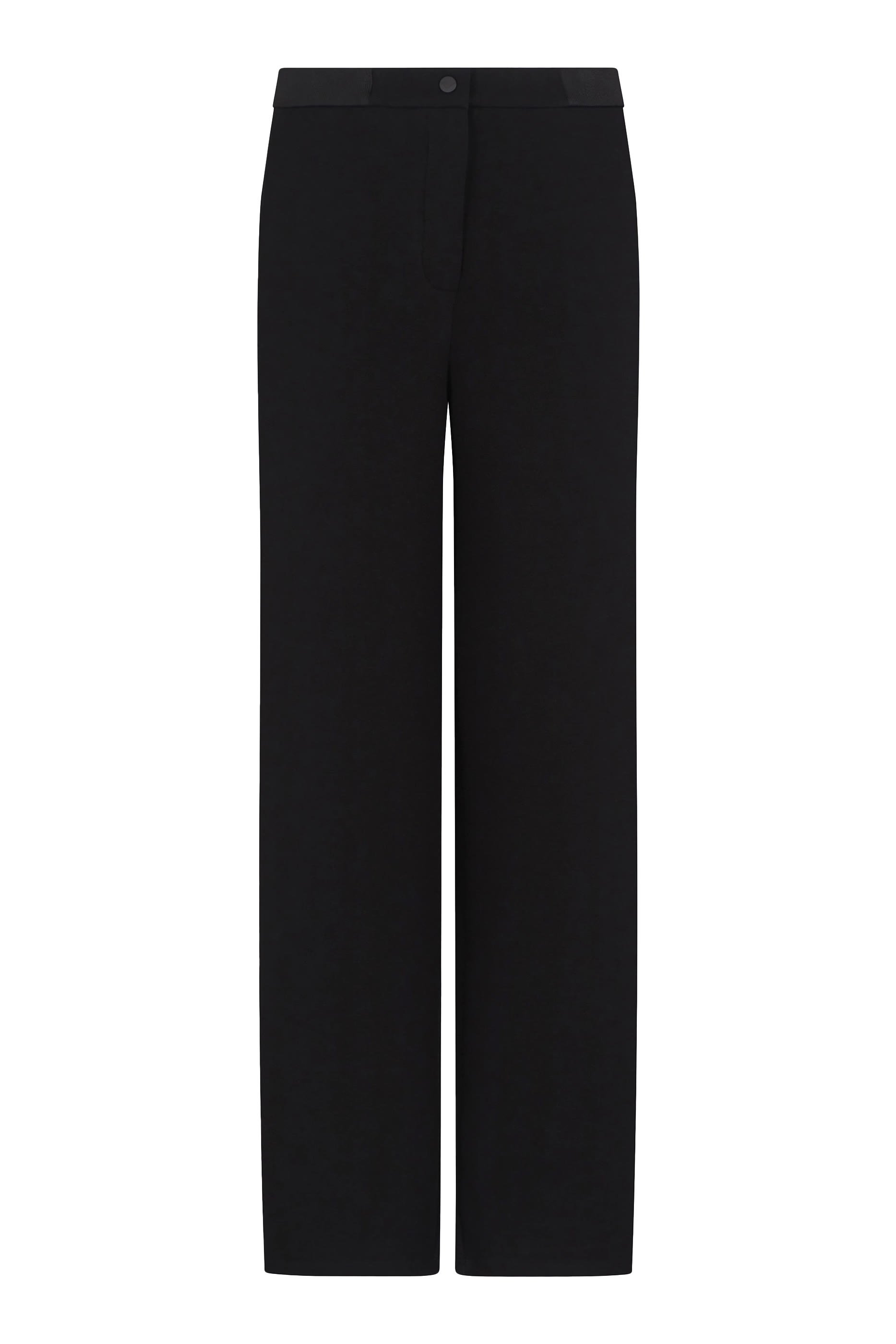 بنطال بقصة ساق مستقيمة وطبعة شعار النسر