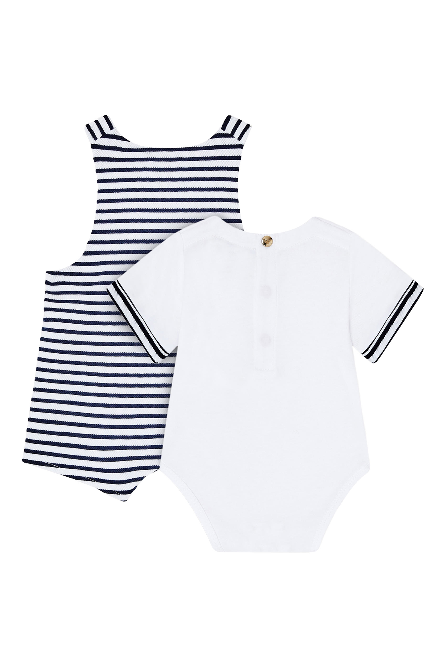 طقم دنغري وبودي سوت بشعار الماركة للأطفال