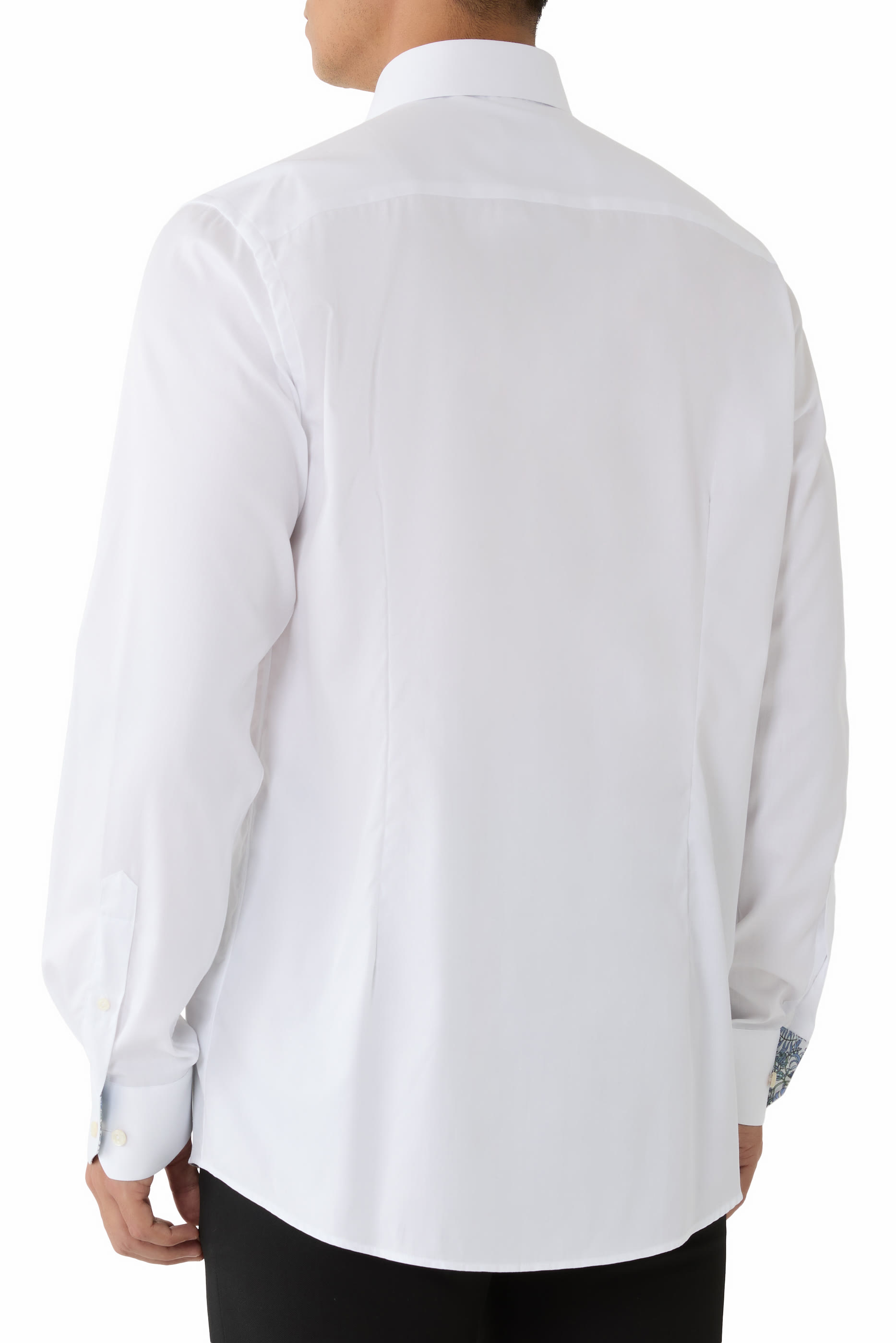 قميص تويل مميز للماركة بنقشة زهور